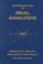 Cover of: Introduction to real analysis