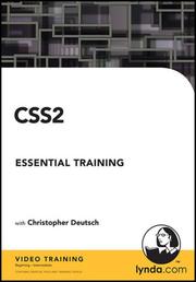 Cover of: CSS2 Essential Training | Christopher Deutsch