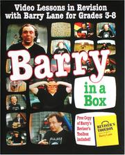 Cover of: Barry In A Box: Video Lessons In Revision With Barry Lane For Grades 3-8 + Revisor's Tlbx