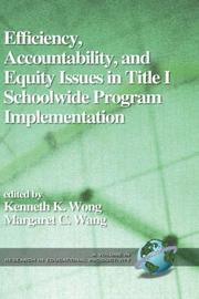 Efficiency, accountability, and equity issues in Title 1 schoolwide program implementation