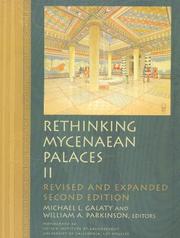 Cover of: Rethinking Mycenaean Palaces II: Revised and Expanded Second Edition (Cotsen Monograph) (Cotsen Monograph)