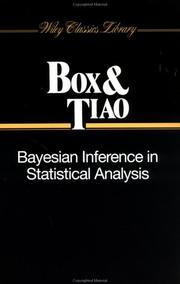 Bayesian inference in statistical analysis by George E. P. Box
