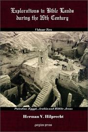 Cover of: Explorations in Bible Land During the 19th Century (Volume 2: Palestine, Egypt, Arabia, and Hittite Areas)