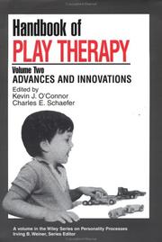 Handbook of play therapy