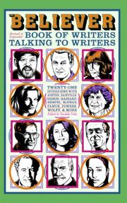 Cover of: The Believer Book of Writers Talking to Writers by Vendela Vida