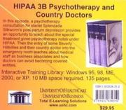 Cover of: HIPAA 3B Psychotherapy and Country Doctors