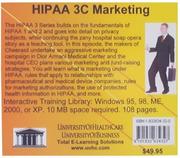 Cover of: HIPAA 3C Marketing