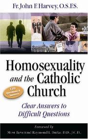 Cover of: Homosexuality and the Catholic Church by John, Fr. Harvey