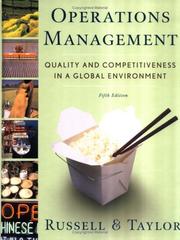 Operations management : quality and competitiveness in a global environment