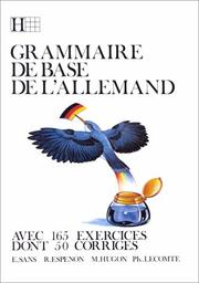 Cover of: Grammaire De Base De Lallemand