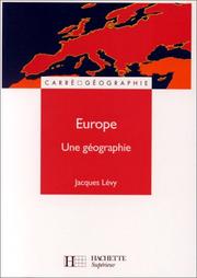 Cover of: Europe by Jacques Levy