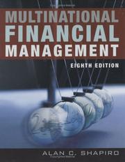 Cover of: Multinational Financial Management by Alan C. Shapiro