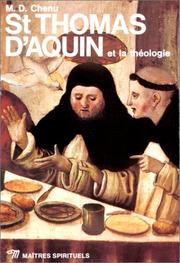 Cover of: Saint Thomas d'Aquin et la Théologie