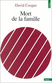 Cover of: Mort de la famille by David Cooper (undifferentiated)