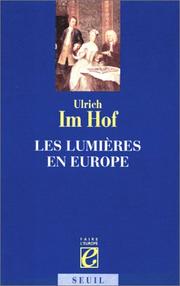 Cover of: Les Lumières en Europe