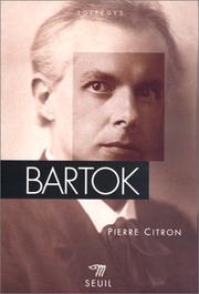 Cover of: Bartók