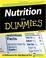 Cover of: Nutrition For Dummies (Nutrition for Dummies)