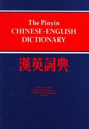 Cover of: The Pinyin Chinese-English Dictionary