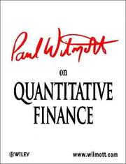 Cover of: Paul Wilmott on Quantitative Finance