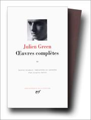 Cover of: Green : Oeuvres complètes, tome 2
