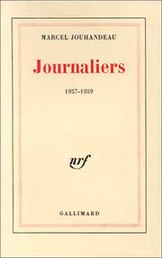 Cover of: Journaliers, 1957-1959