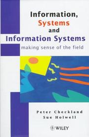 Information, systems, and information systems by Peter Checkland, Sue Holwell