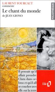Cover of: Le chant du monde de Jean Giono