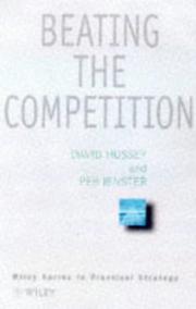 Competitor intelligence by D. E. Hussey