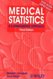 Medical statistics : a commonsense approach