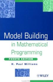 Cover of: Model Building in Mathematical Programming