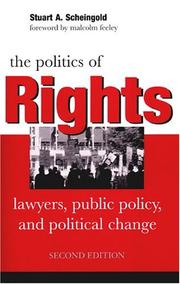 The politics of rights by Stuart A. Scheingold