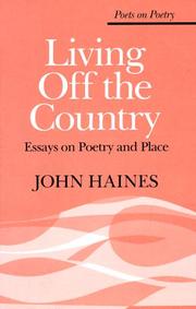 Cover of: Living Off the Country: Essays on Poetry and Place (Poets on Poetry)