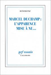 Cover of: Marcel Duchamp  by Octavio Paz