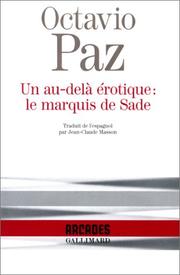 Cover of: Un Au-delà érotique : le Marquis de Sade