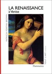 Cover of: La Renaissance à Venise