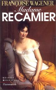 Madame Récamier by Françoise Wagener