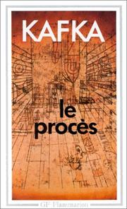 Cover of: Le Procès by Franz Kafka