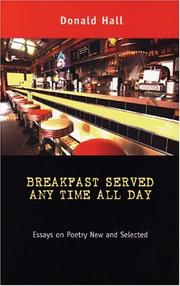 Breakfast served any time all day : essays on poetry new and selected