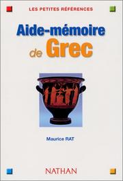 Cover of: Aide-mémoire de Grec