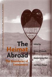 Cover of: The Heimat Abroad: The Boundaries of Germanness (Social History, Popular Culture, and Politics in Germany)