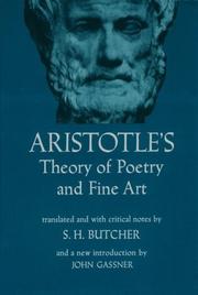 Cover of: Aristotle Poetics by 