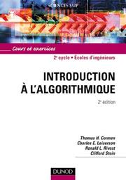Cover of: Introduction à l'algorithmique : Cours et exercices corrigés, 2e édition