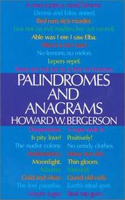 Cover of: Palindromes and anagrams