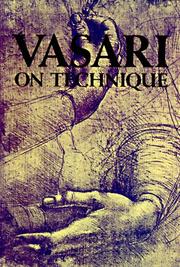 Cover of: Vasari on Technique