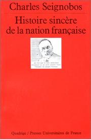 Cover of: Histoire Sincere De La Nation Francaise