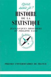 Cover of: Histoire de la statistique