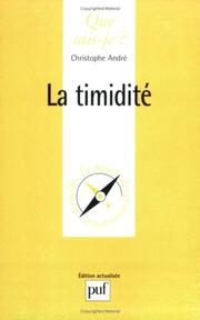 Cover of: La Timidité
