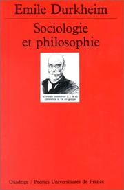 Cover of: Sociologie Et Philosophie