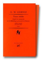 Cover of: Textes inédits: D'après les manuscrits de la Bibliothèque provinciale de Hanovre