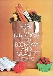 How to buy food for economy and quality : recommendations of the United States Department of Agriculture